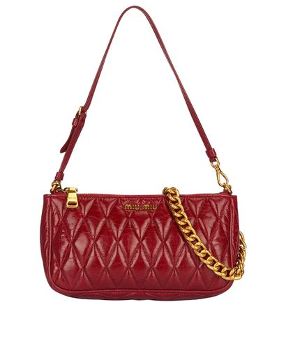 Matelasse Shoulder Bag, front view